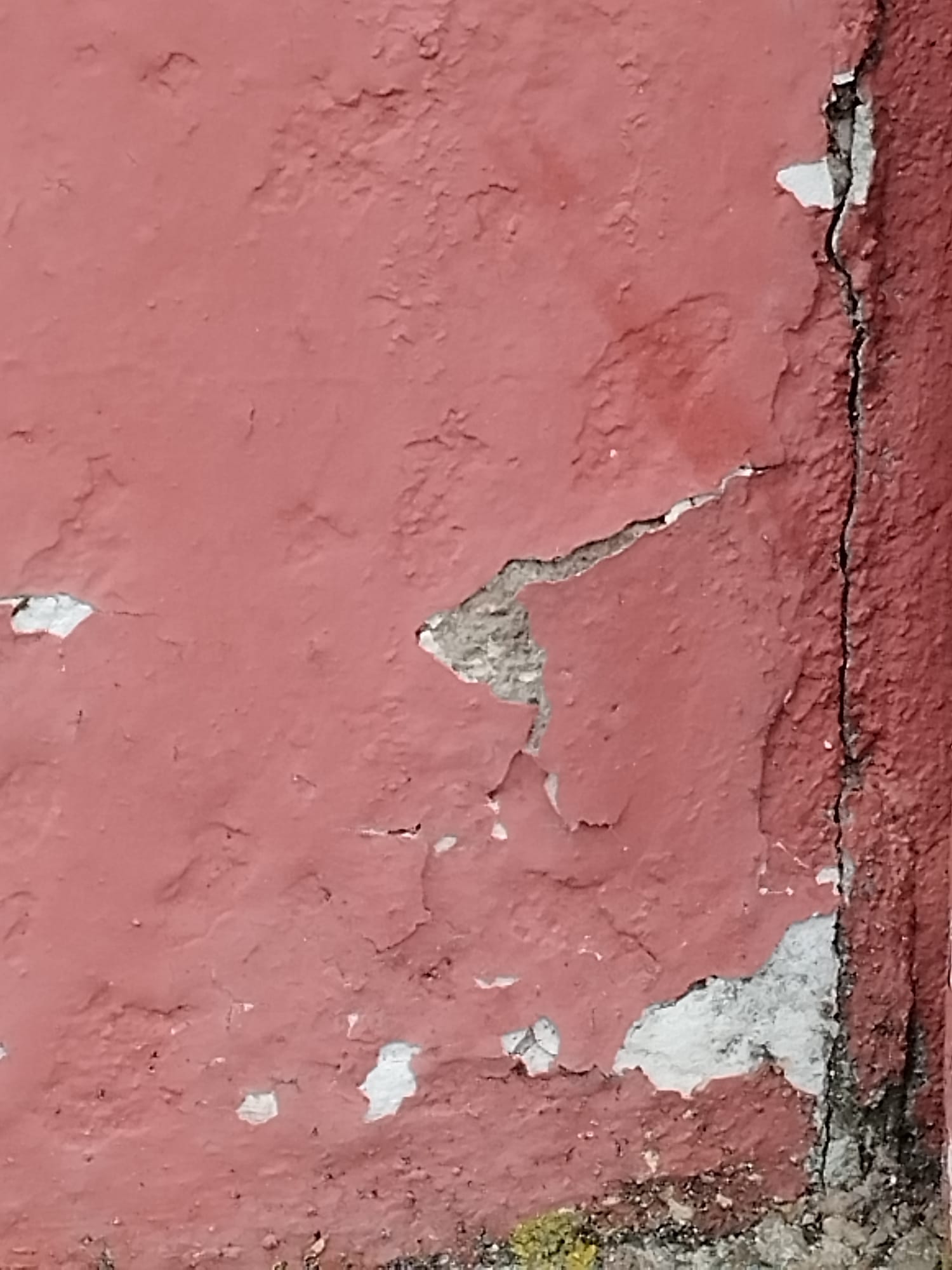 Lézarde en escalier sur façade